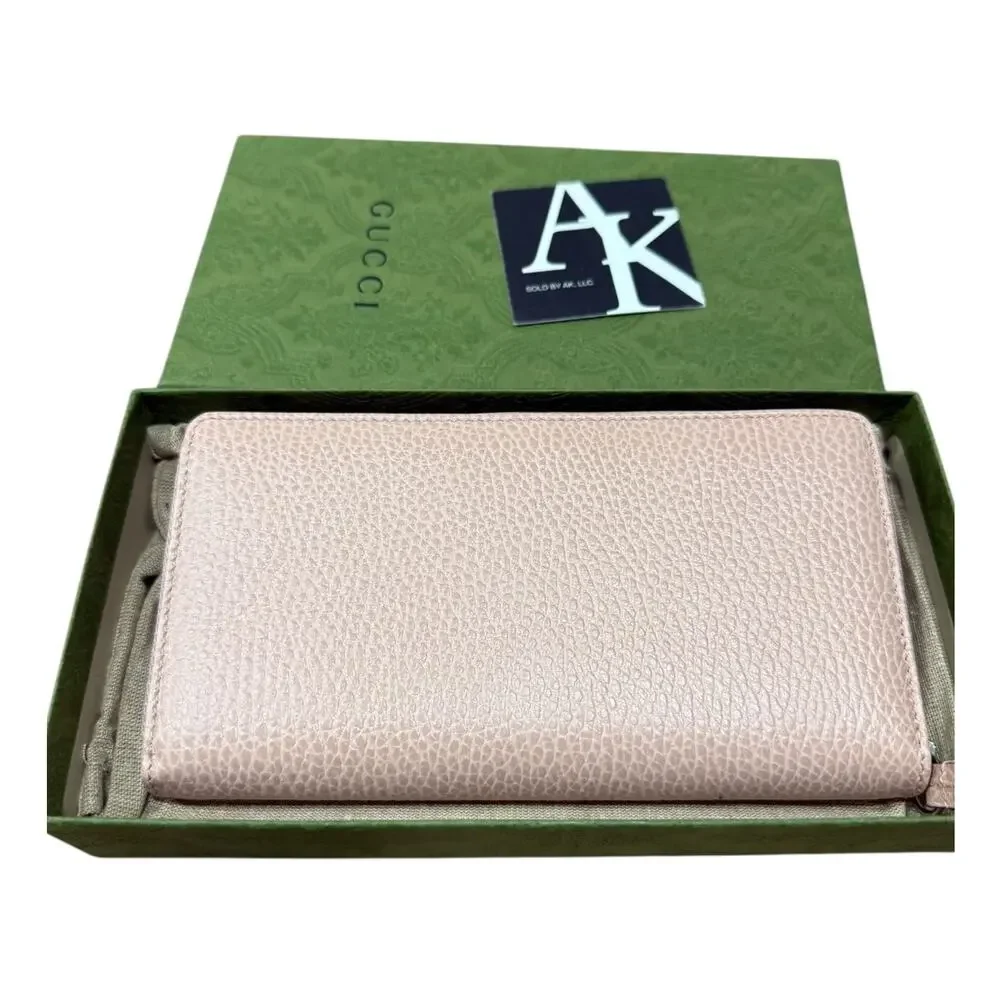 Gucci GG Marmont Pink Leather Continental Long Wallet - Picture 8 of 11